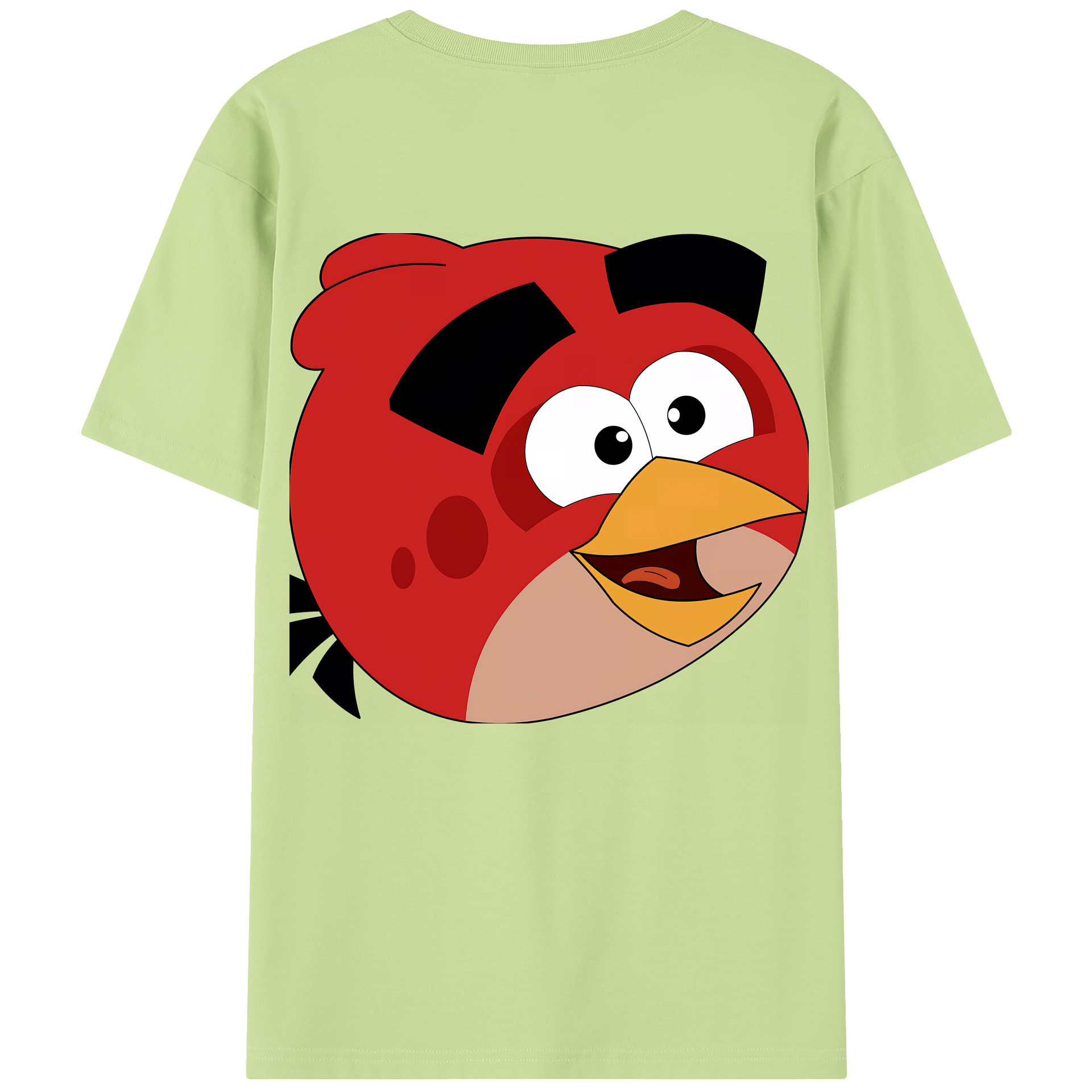 （画像用） Angry Birds アングリーバード 綿100％半袖Tシャツ（背面プリント）